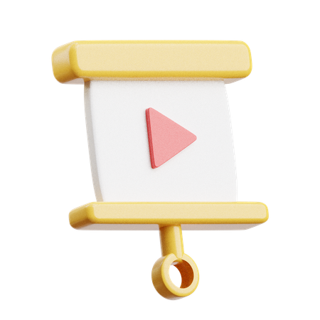 Apresentação de vídeo  3D Icon