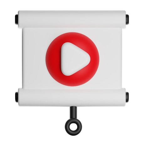 Apresentação de Vídeo 2  3D Icon