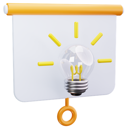 Ideia de apresentação  3D Icon