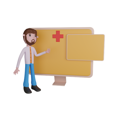 Apresentação médica  3D Illustration