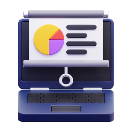 Apresentação on-line  3D Icon