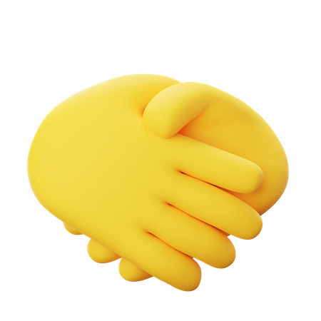 Apretón de manos  3D Icon