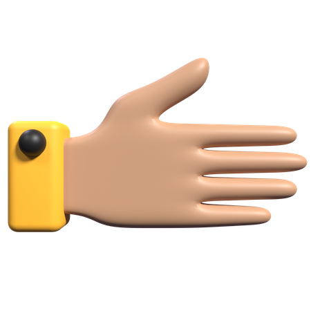 Gesto de apretón de manos  3D Icon