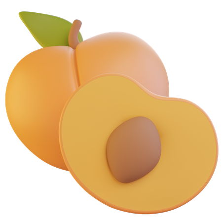 Apricot  3D Icon