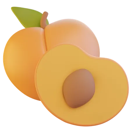 Apricot  3D Icon