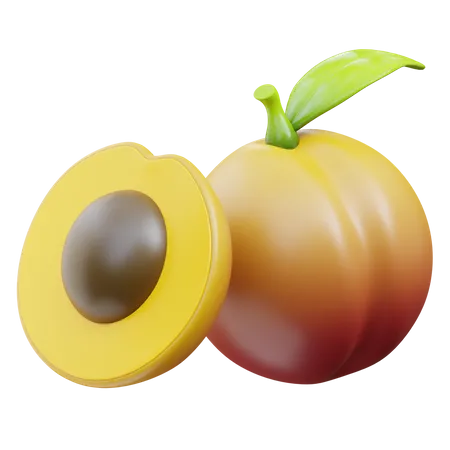 Apricot  3D Icon