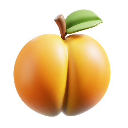 Apricot  3D Icon