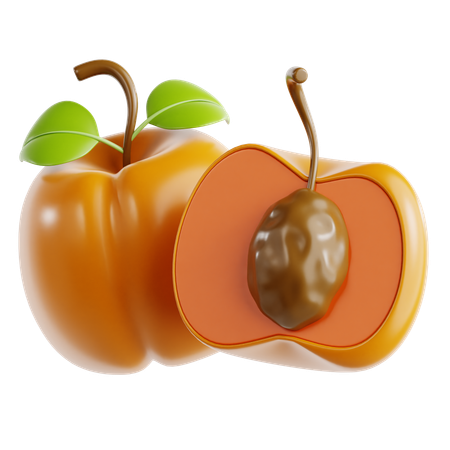 Apricot  3D Icon