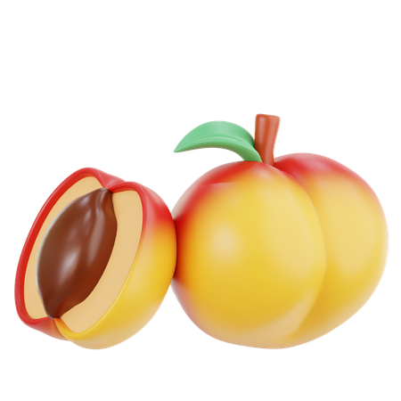 Aprikose  3D Icon