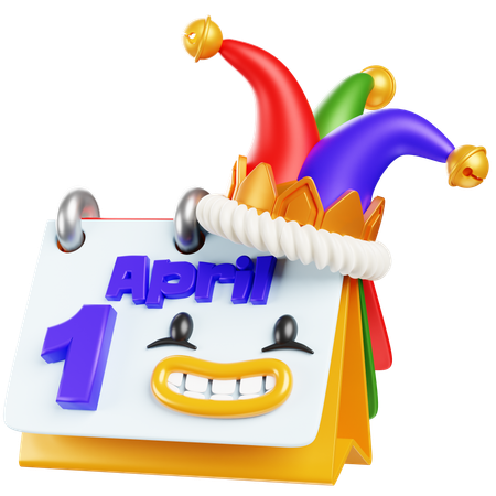 4月1日  3D Icon
