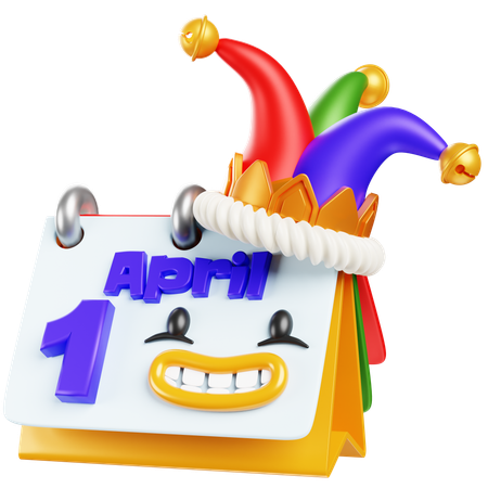 April 1st Date  3D Icon