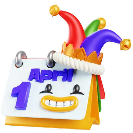 April 1st Date  3D Icon