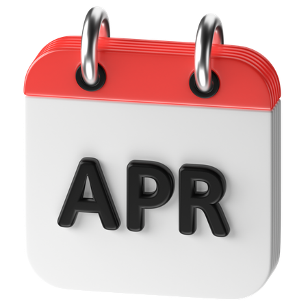 April  3D Icon