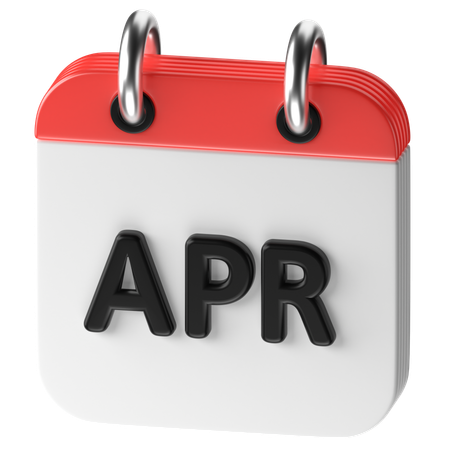 April  3D Icon