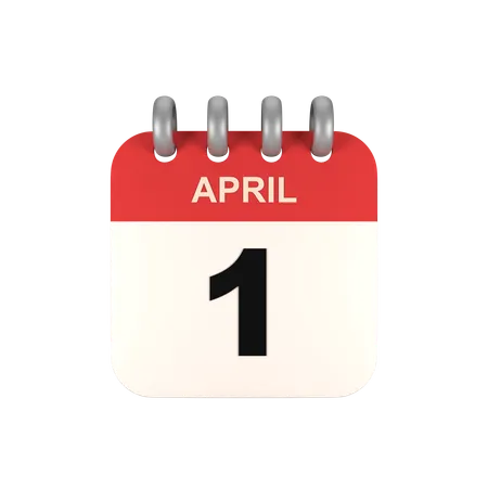 April  3D Icon