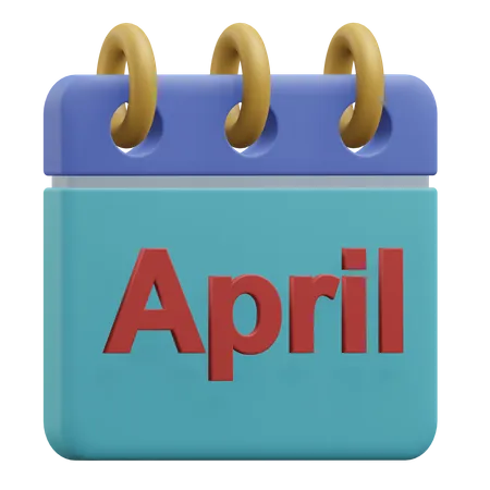 April  3D Icon