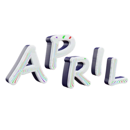 April  3D Icon