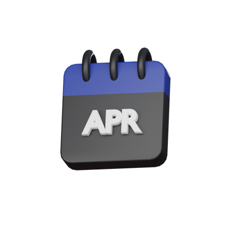 April  3D Icon