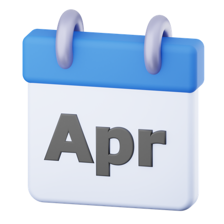 April  3D Icon