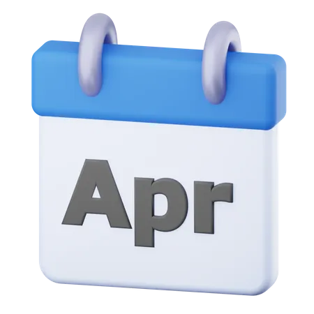 April  3D Icon