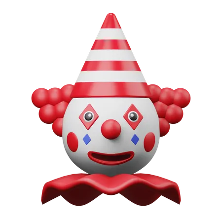 April Fool Clown  3D Illustration