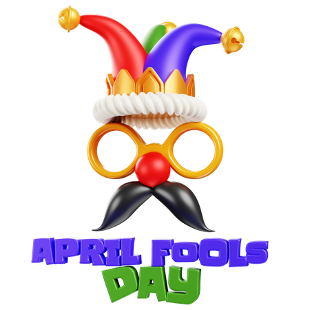エイプリルフールのシンボル  3D Icon