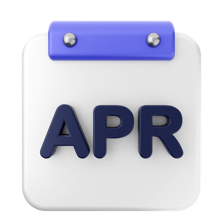 April Kalender  3D Icon