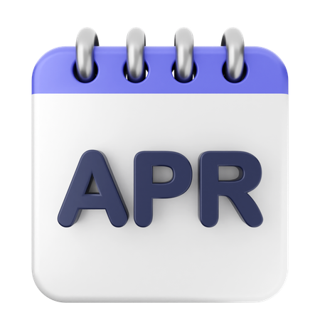 April Kalender  3D Icon