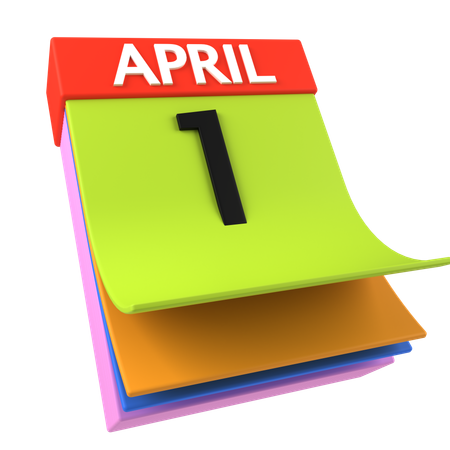 April Kalender  3D Icon