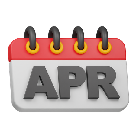 April Month  3D Icon