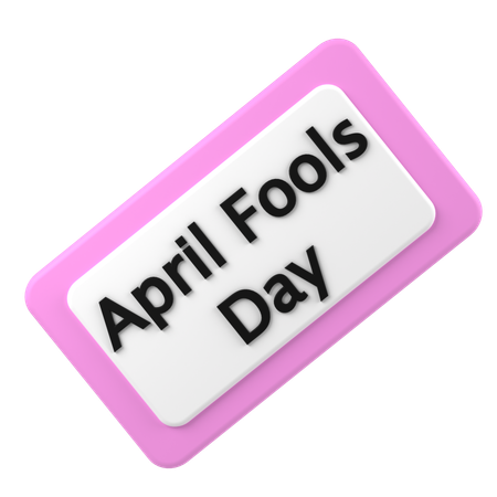 Erster April  3D Icon