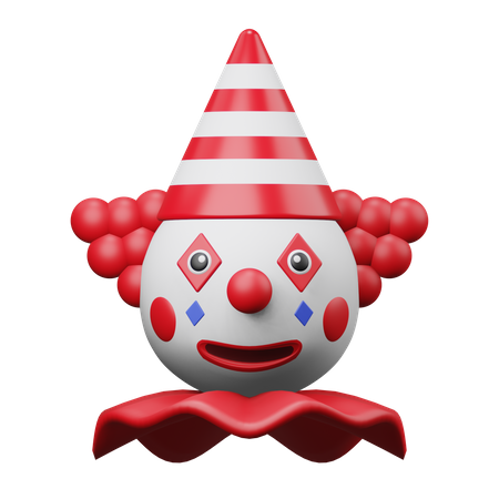 Aprilscherz-Clown  3D Illustration
