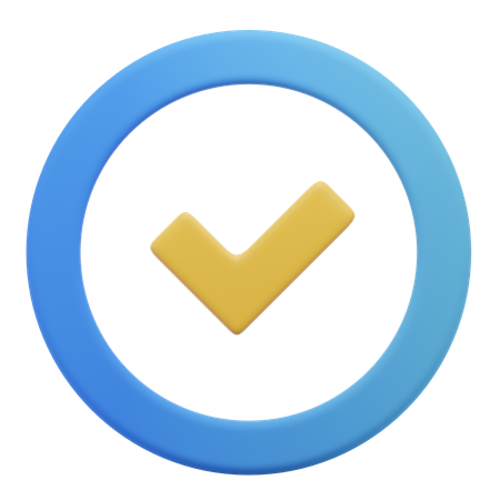 Aprobar  3D Icon