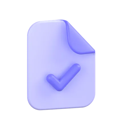 Aprobar archivo  3D Icon