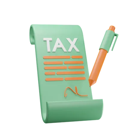 Aprobación de impuestos  3D Icon