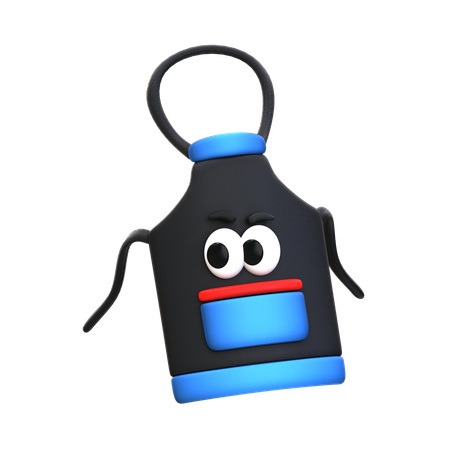 Apron Cartoon  3D Icon