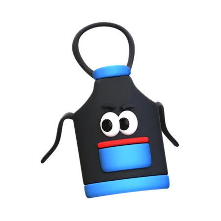 Apron Cartoon  3D Icon