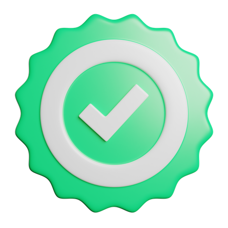 Aprovação  3D Icon