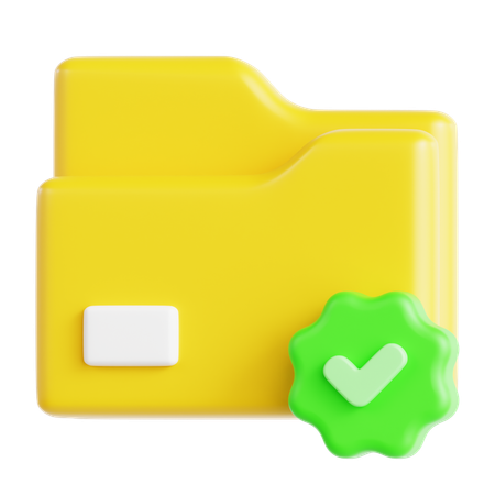 Aprovação de arquivo  3D Icon