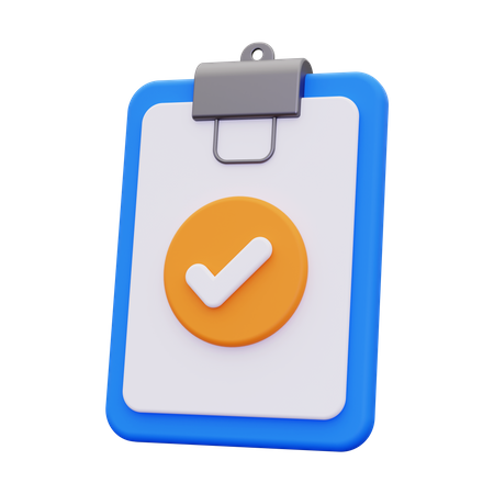 Aprovação de arquivo  3D Icon