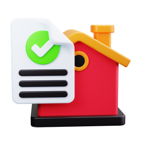 Aprovação de empréstimo  3D Icon