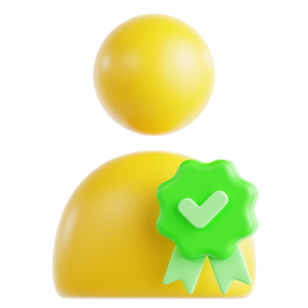 Aprovação de perfil  3D Icon