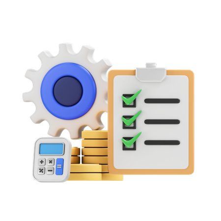 Aprovação de tarefa  3D Icon