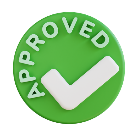 Aprovado  3D Icon