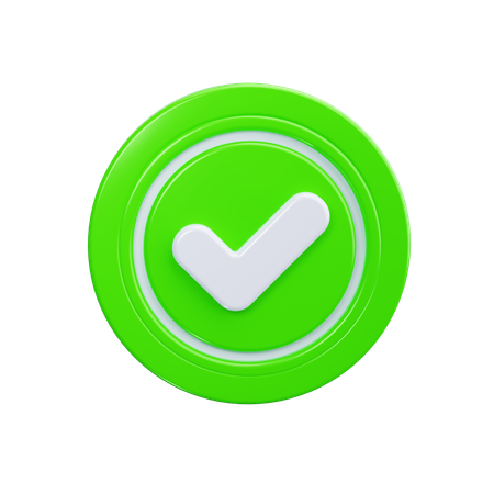 Aprovado  3D Icon