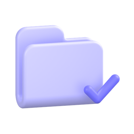 Aprovar pasta  3D Icon