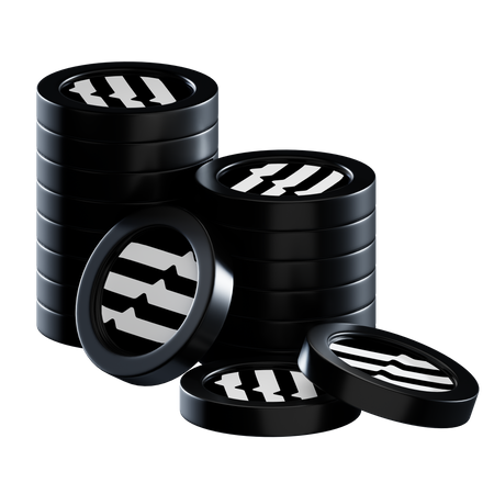 Apt Coin Stacks  3D Icon