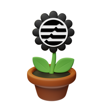 Apt Crypto Plant Pot  3D Icon