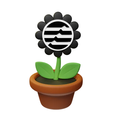 Pot de plante crypto approprié  3D Icon