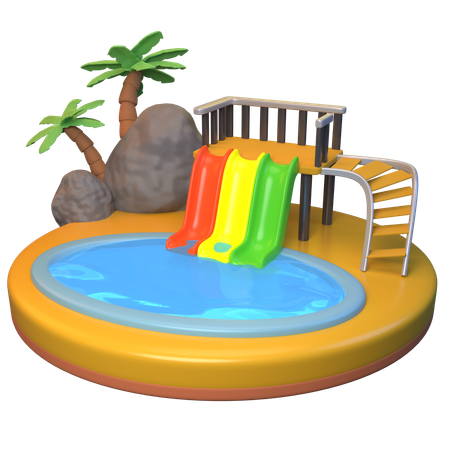 Wasserpark  3D Icon